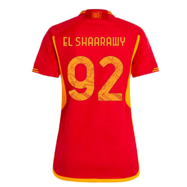 2023-2024 Roma Home Shirt (Ladies) (EL SHAARAWY 92) — Shop Now