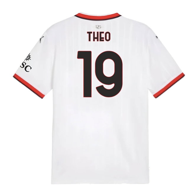 2024-2025 AC Milan Away Shirt (Theo 19) — Shop Now