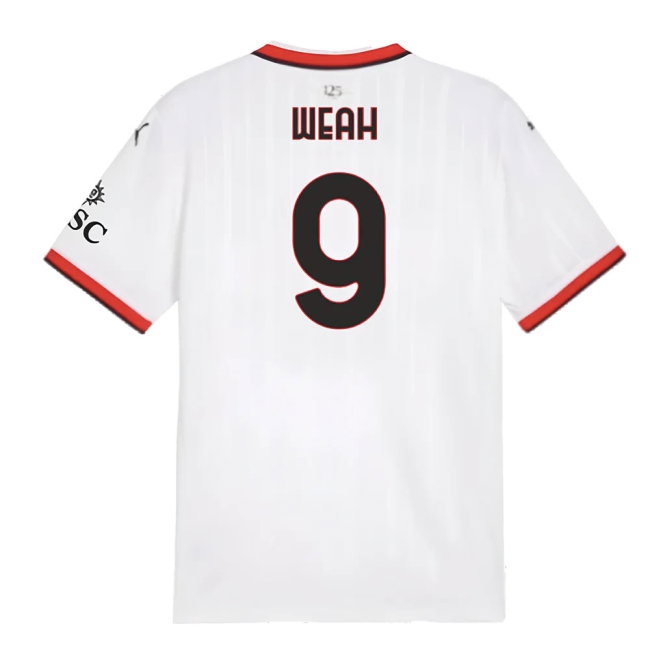 2024-2025 AC Milan Away Shirt (Weah 9) — Shop Now
