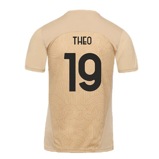 2024-2025 AC Milan Pre-Match Shirt (Putty) (Theo 19) — Shop Now