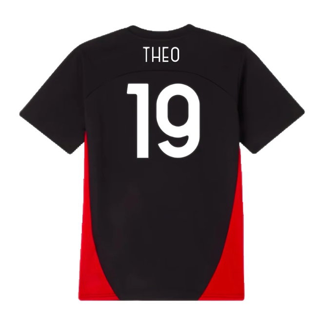 2024-2025 AC Milan Training Shirt (Black) - Kids (Theo 19) — Shop Online