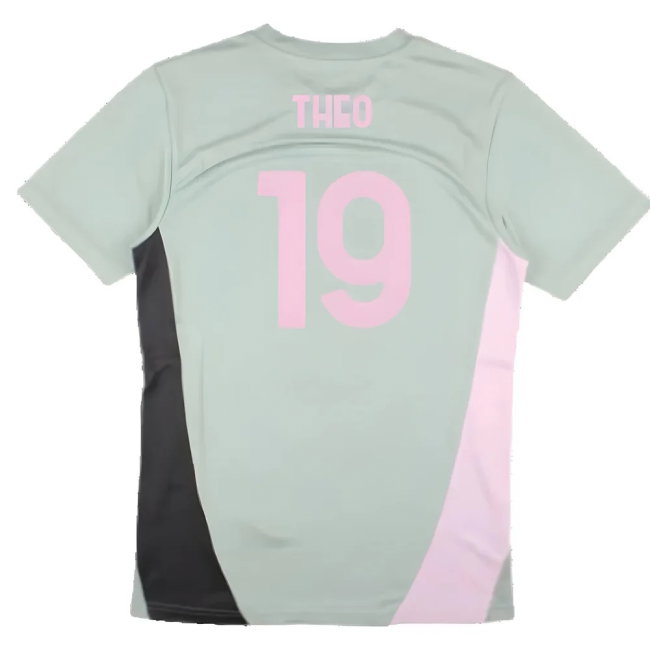 2024-2025 AC Milan Training Shirt (Green Fog) (Theo 19) — Shop Online