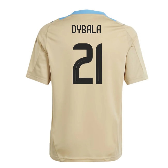 2024-2025 Argentina Training Jersey (Hazy Beige) - Kids (DYBALA 21) — Shop Online