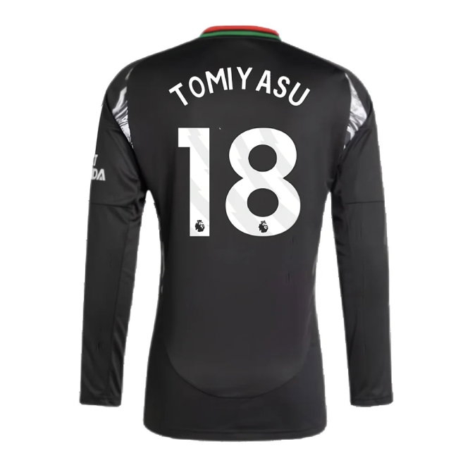 2024-2025 Arsenal Away Long Sleeve Shirt (Tomiyasu 18) — Buy Online