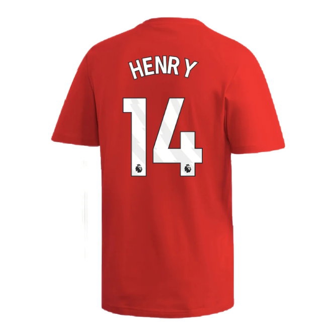 2024-2025 Arsenal DNA Graphic Tee (Red) (Henry 14) — Shop Online