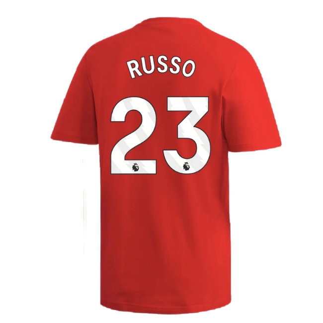 2024-2025 Arsenal DNA Graphic Tee (Red) (Russo 23) — Shop Online