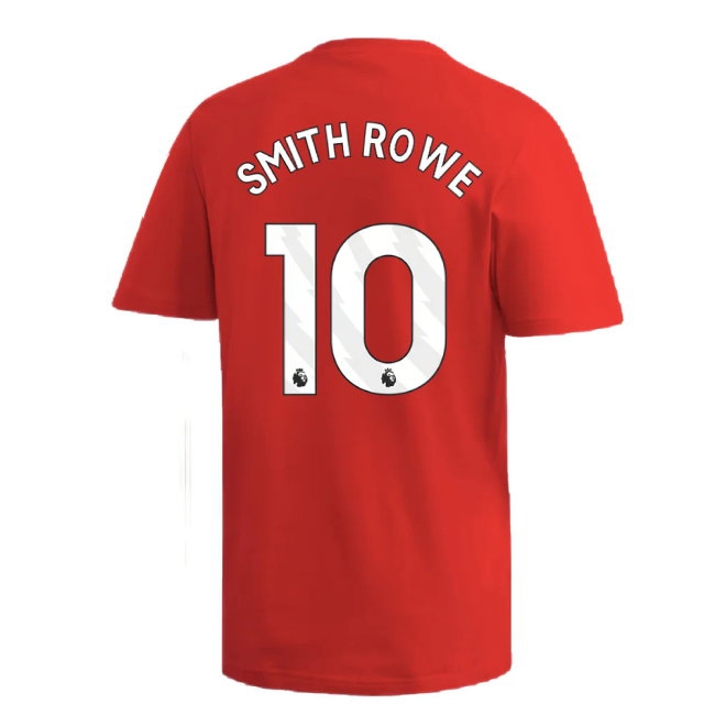 2024-2025 Arsenal DNA Graphic Tee (Red) (Smith Rowe 10) — Buy Online