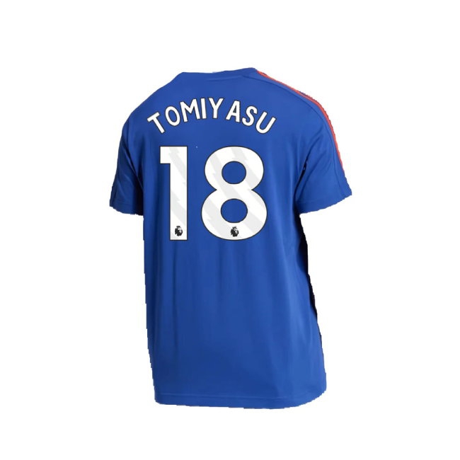 2024-2025 Arsenal DNA Tee (Victory Blue) (Tomiyasu 18) — Shop Online