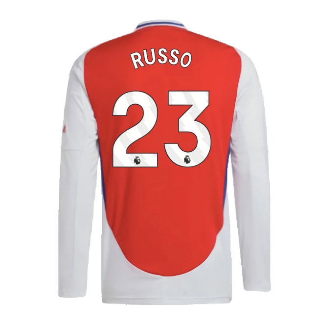 2024-2025 Arsenal Long Sleeve Home Shirt (Russo 23) — Buy Online