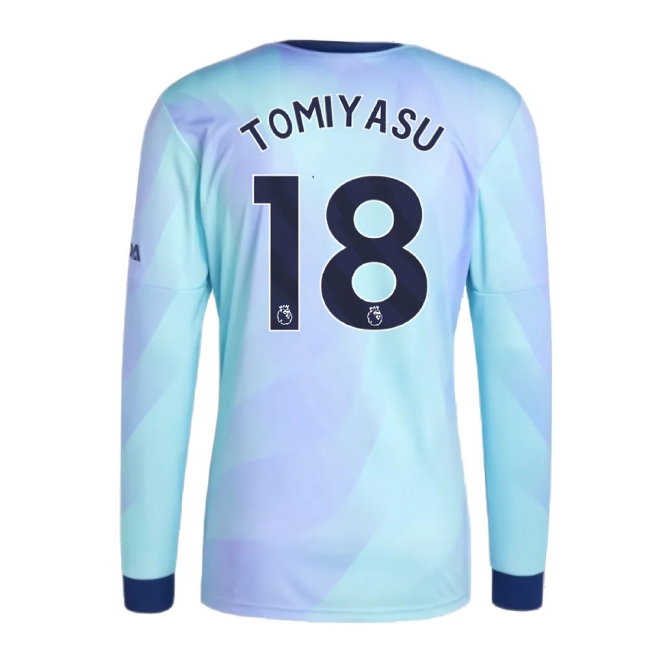 2024-2025 Arsenal Long Sleeve Third Shirt (Tomiyasu 18) — Shop Online
