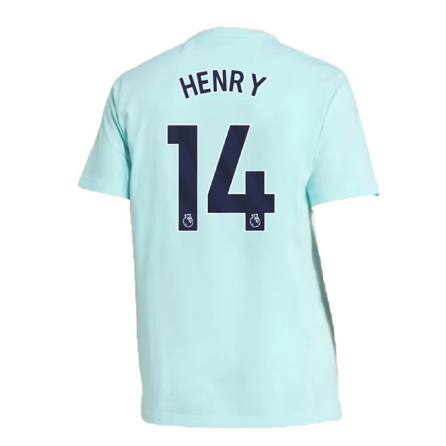 2024-2025 Arsenal Seasonal Tee (Clear Aqua) (Henry 14) — Shop Now