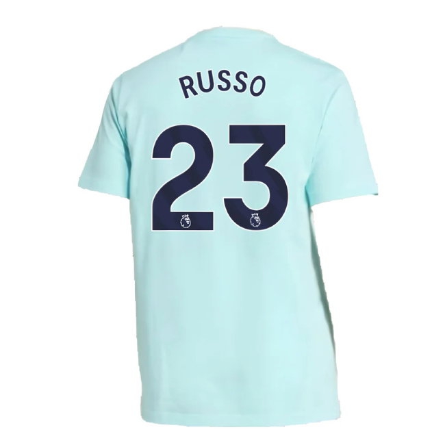 2024-2025 Arsenal Seasonal Tee (Clear Aqua) (Russo 23) — Shop Now