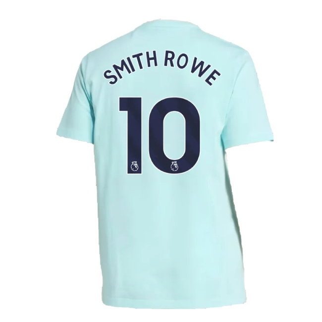 2024-2025 Arsenal Seasonal Tee (Clear Aqua) (Smith Rowe 10) — Shop Online