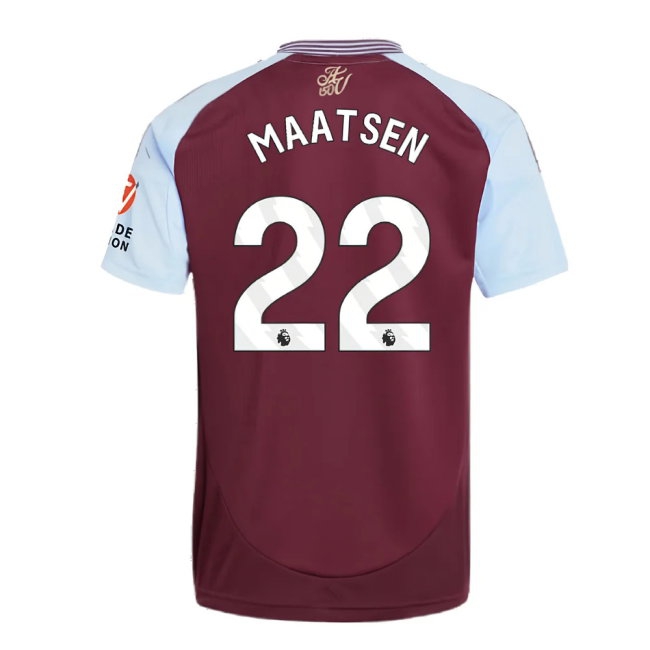 2024-2025 Aston Villa Home Shirt (Maatsen 22) — Buy Now