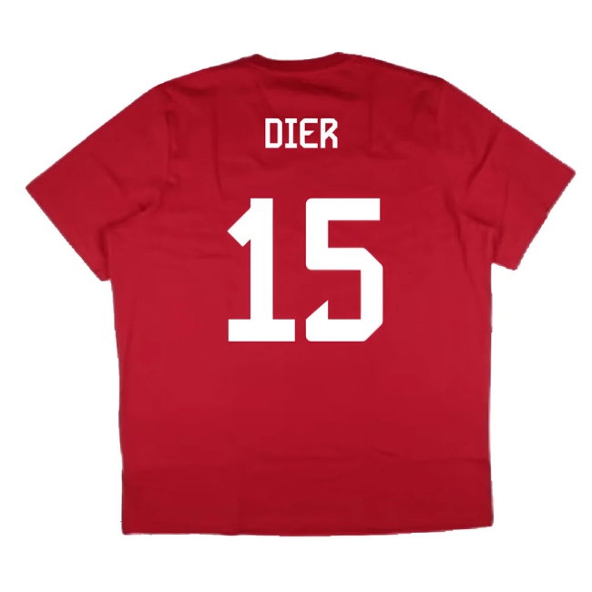 2024-2025 Bayern Munich DNA Graphic Tee (Red) (Dier 15) — Buy Online