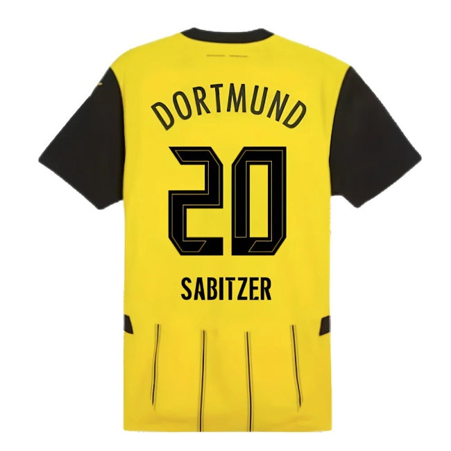 2024-2025 Borussia Dortmund Player Version Home Shirt (Sabitzer 20) — Buy Now