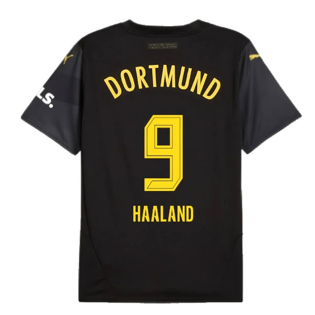 2024-2025 Borussia Dortmund Away Shirt (Kids) (Haaland 9) — Buy Online