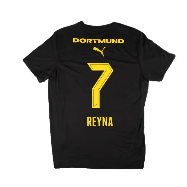 2024-2025 Borussia Dortmund Casuals Tee (Black) (Reyna 7) — Buy Online