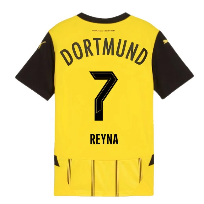 2024-2025 Borussia Dortmund Home Shirt (Kids) (Reyna 7) — Shop Online