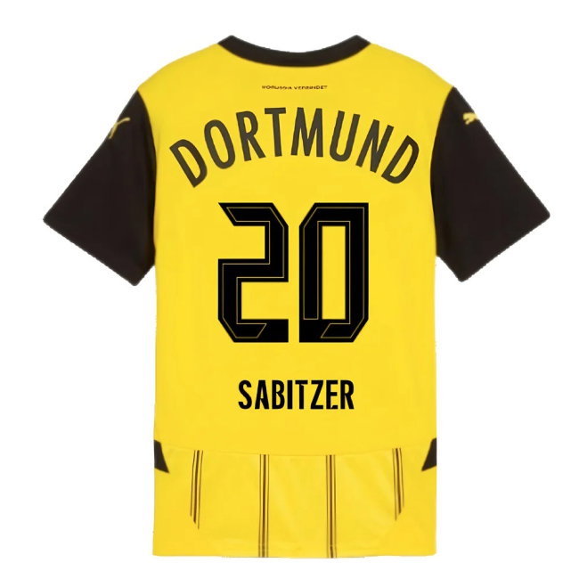 2024-2025 Borussia Dortmund Home Shirt (Kids) (Sabitzer 20) — Buy Online