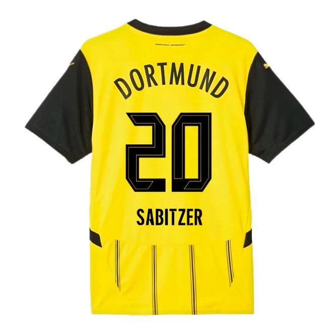 2024-2025 Borussia Dortmund Home Shirt (Sabitzer 20) — Buy Now