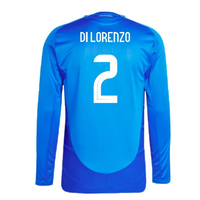 2024-2025 Italy Player Version Long Sleeve Home Shirt (DI LORENZO 2) — Shop Now