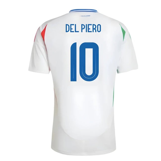 2024-2025 Italy Away Shirt (DEL PIERO 10) — Shop Now