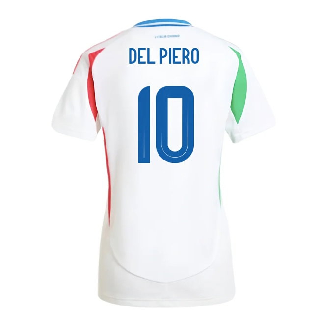 2024-2025 Italy Away Shirt (Ladies) (DEL PIERO 10) — Shop Now
