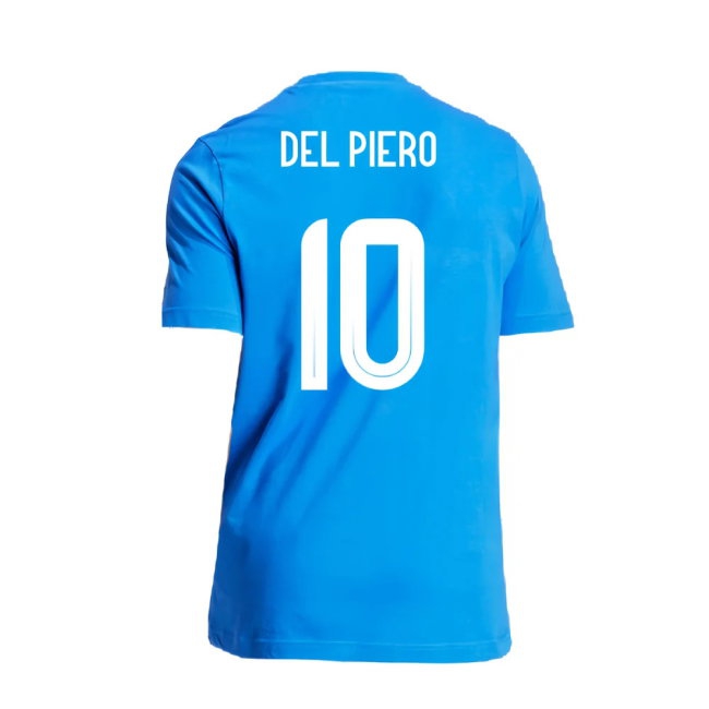 2024-2025 Italy DNA Graphic Tee (Blue) (DEL PIERO 10) — Shop Now
