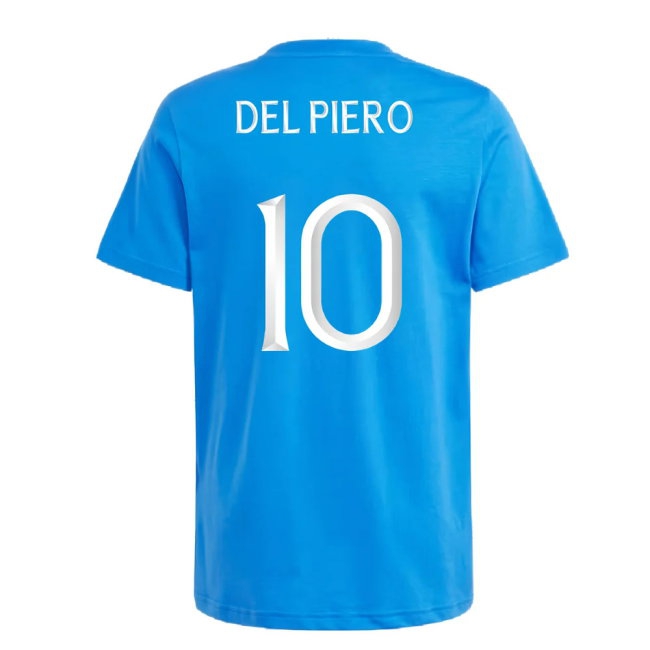2024-2025 Italy DNA Tee (Blue) - Kids (DEL PIERO 10) — Buy Online