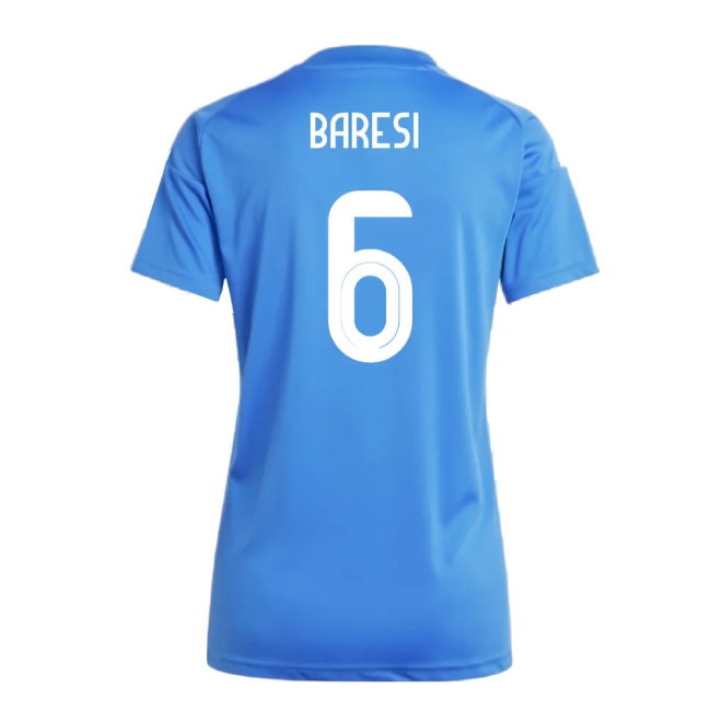 2024-2025 Italy Home Fan Jersey (Ladies) (BARESI 6) | Soccer Jersey