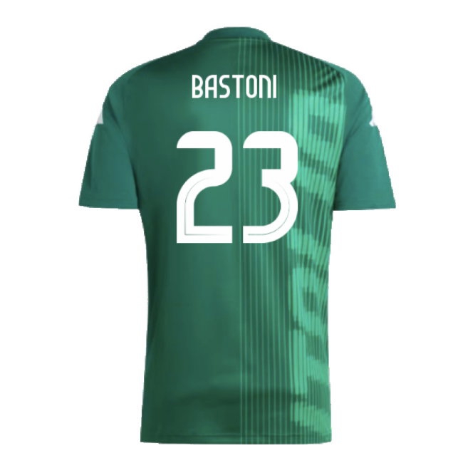 2024-2025 Italy Pre-Match Shirt (Green) (BASTONI 23) — Shop Now