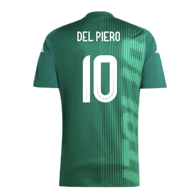 2024-2025 Italy Pre-Match Shirt (Green) (DEL PIERO 10) — Buy Now