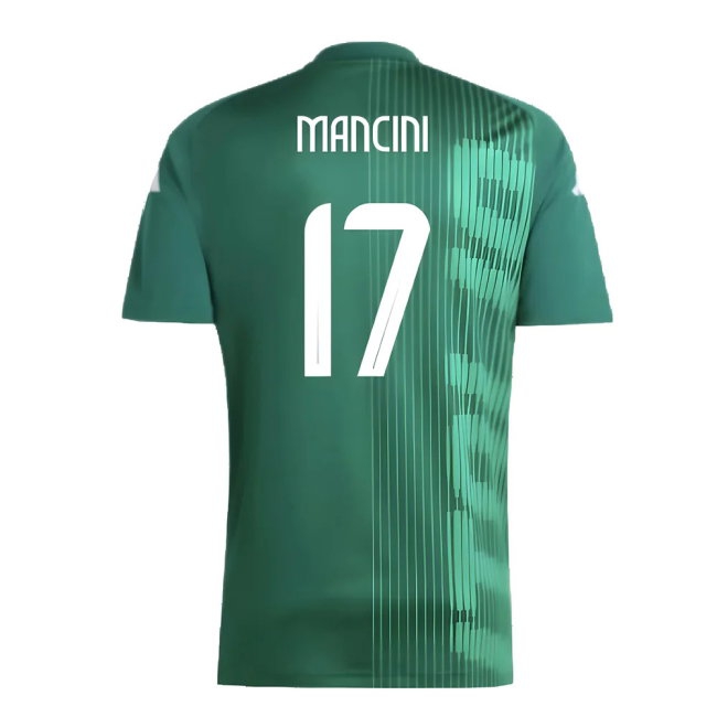 2024-2025 Italy Pre-Match Shirt (Green) (MANCINI 17) — Shop Online