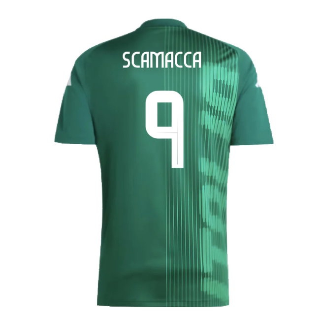 2024-2025 Italy Pre-Match Shirt (Green) (SCAMACCA 9) — Buy Now