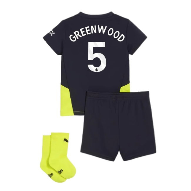 2024-2025 Man City Away Baby Kit (Greenwood 5) — Shop Online