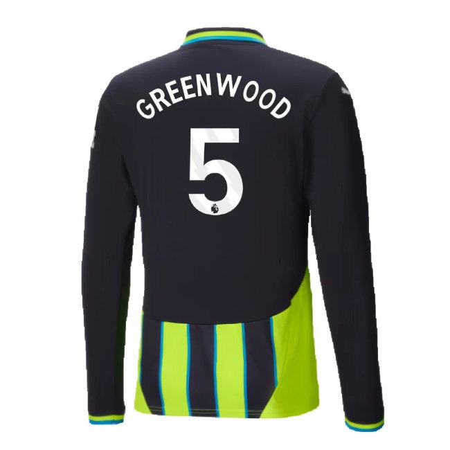 2024-2025 Man City Away Long Sleeve Shirt (Greenwood 5) — Shop Online