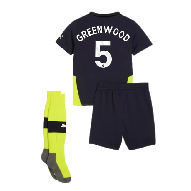2024-2025 Man City Away Mini Kit (Greenwood 5) — Buy Online