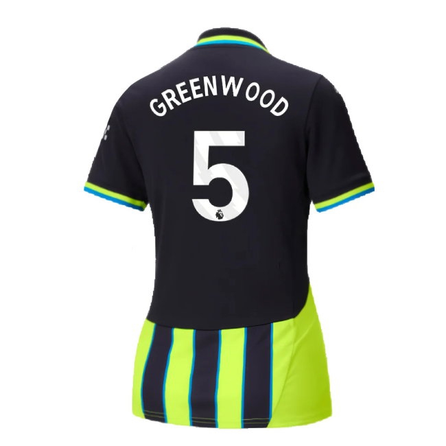 2024-2025 Man City Away Shirt (Womens) (Greenwood 5) — Shop Online