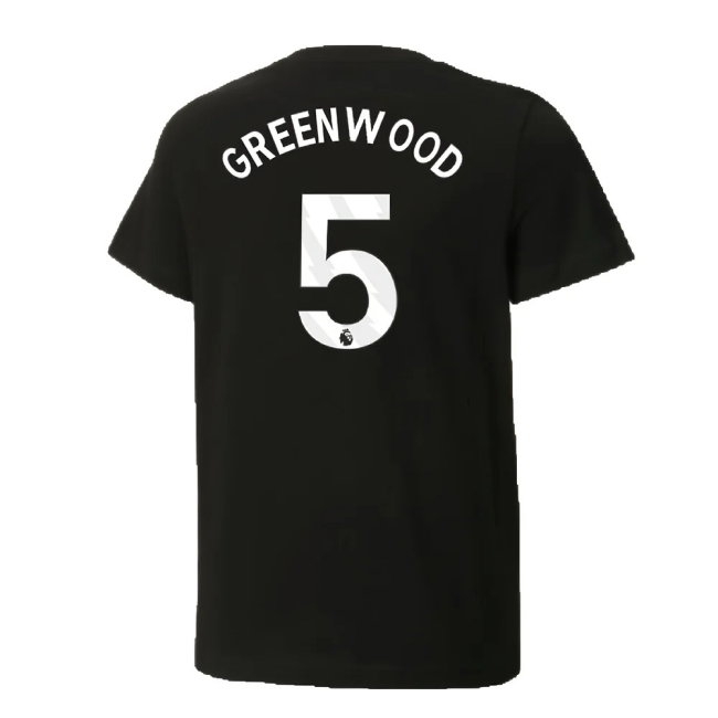 2024-2025 Man City ftblCulture Tee (Black) (Greenwood 5) — Buy Now