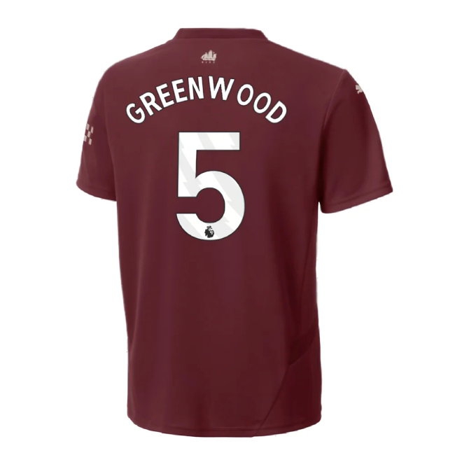 2024-2025 Man City Third Mini Kit (Greenwood 5) — Shop Now