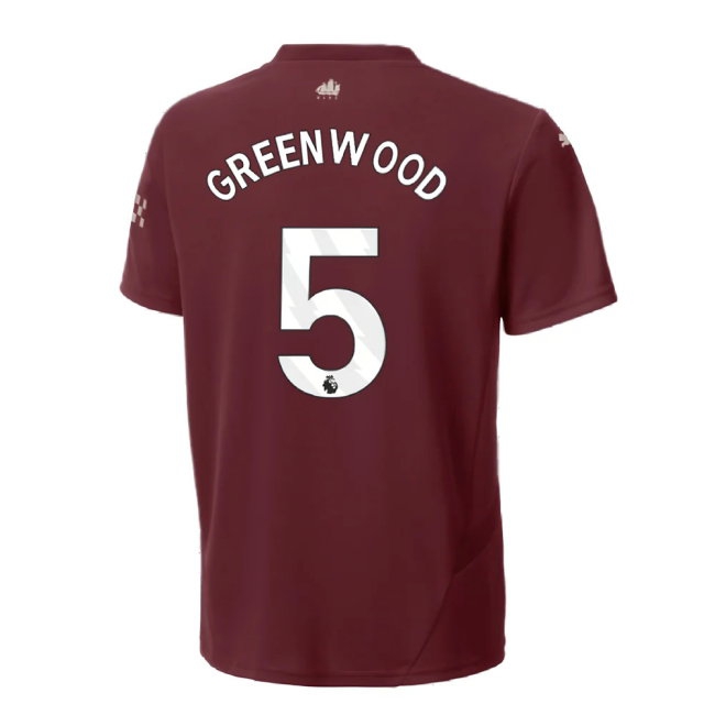 2024-2025 Man City Third Shirt (Kids) (Greenwood 5) — Shop Now