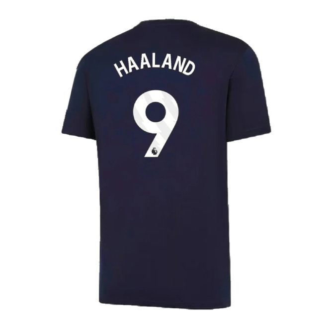 2024-2025 Man City Training Shirt (Inky Blue) - Kids (Haaland 9) — Buy Online