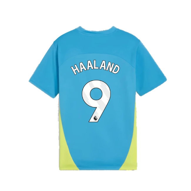 2024-2025 Man City Training Shirt (Magic Blue) - Kids (Haaland 9) — Buy Online
