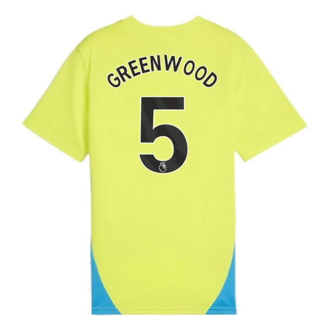 2024-2025 Man City Training Shirt (Yellow Glow) - Kids (Greenwood 5) — Shop Online