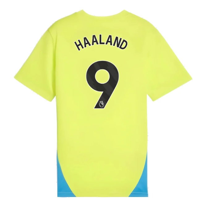 2024-2025 Man City Training Shirt (Yellow Glow) - Kids (Haaland 9) — Shop Now