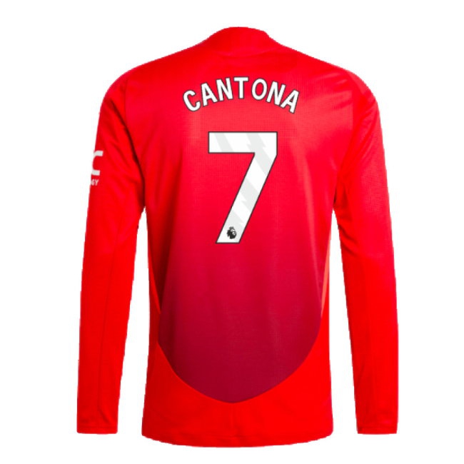 2024-2025 Man Utd Player Version Long Sleeve Home Shirt (Cantona 7) — Buy Online
