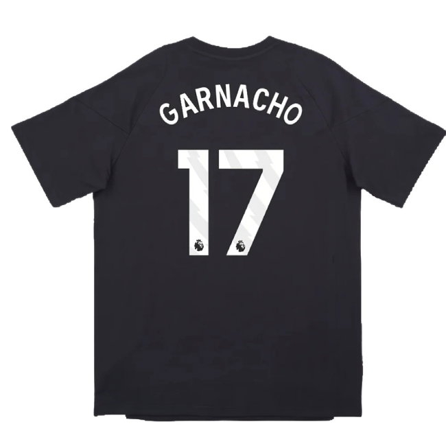 2024-2025 Man Utd EU Training Tee (Carbon) (Garnacho 17) — Buy Now