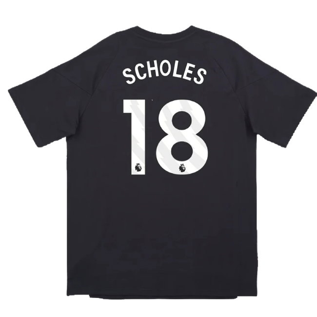 2024-2025 Man Utd EU Training Tee (Carbon) (Scholes 18) — Buy Online