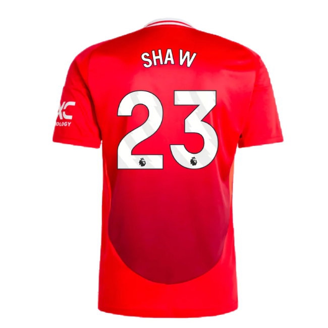 2024-2025 Man Utd Home Shirt (Shaw 23) — Buy Now